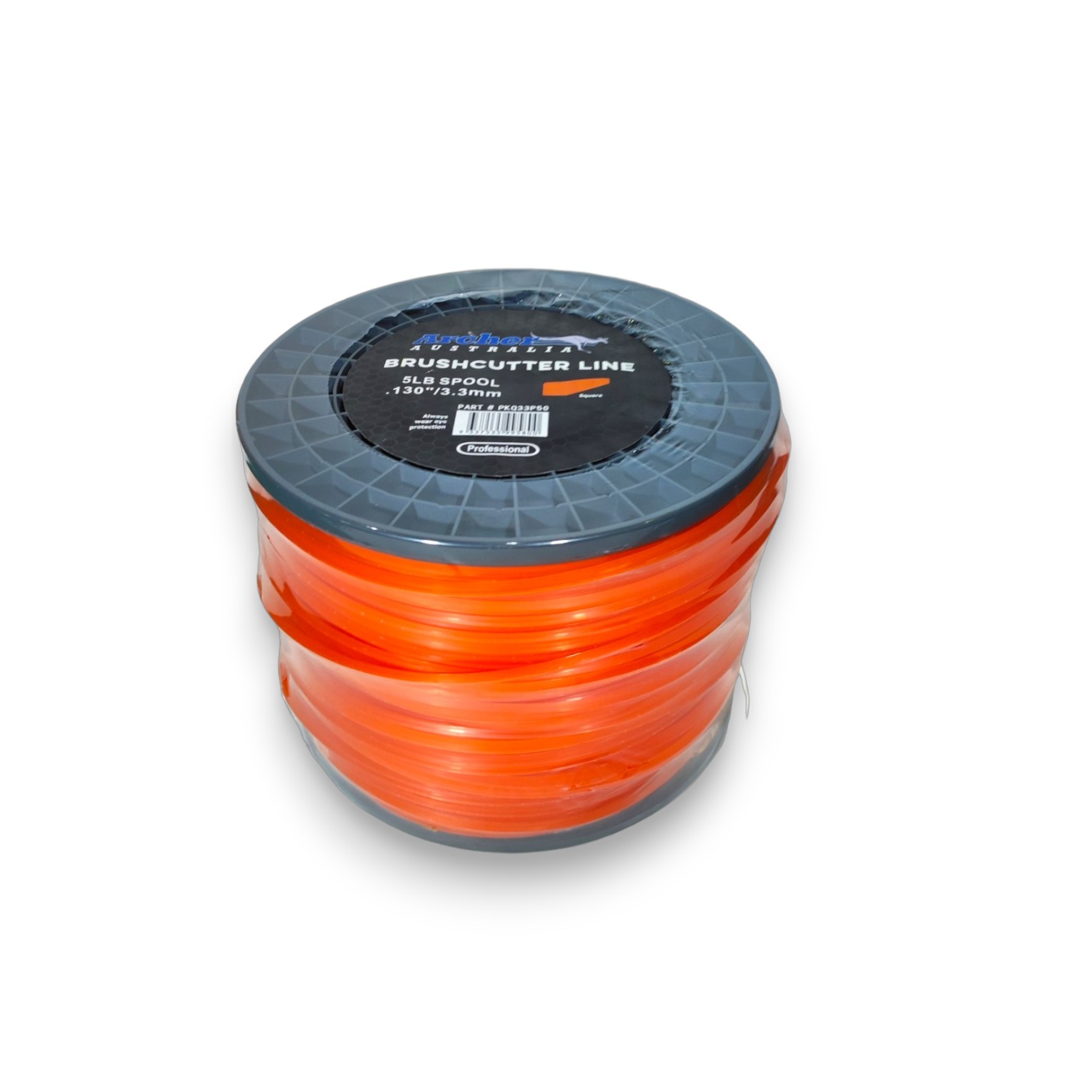 Nylon Para Desmalezadora Archer 3.3mm 5lb 212 Mts Cuadrado color Naranja y Verde