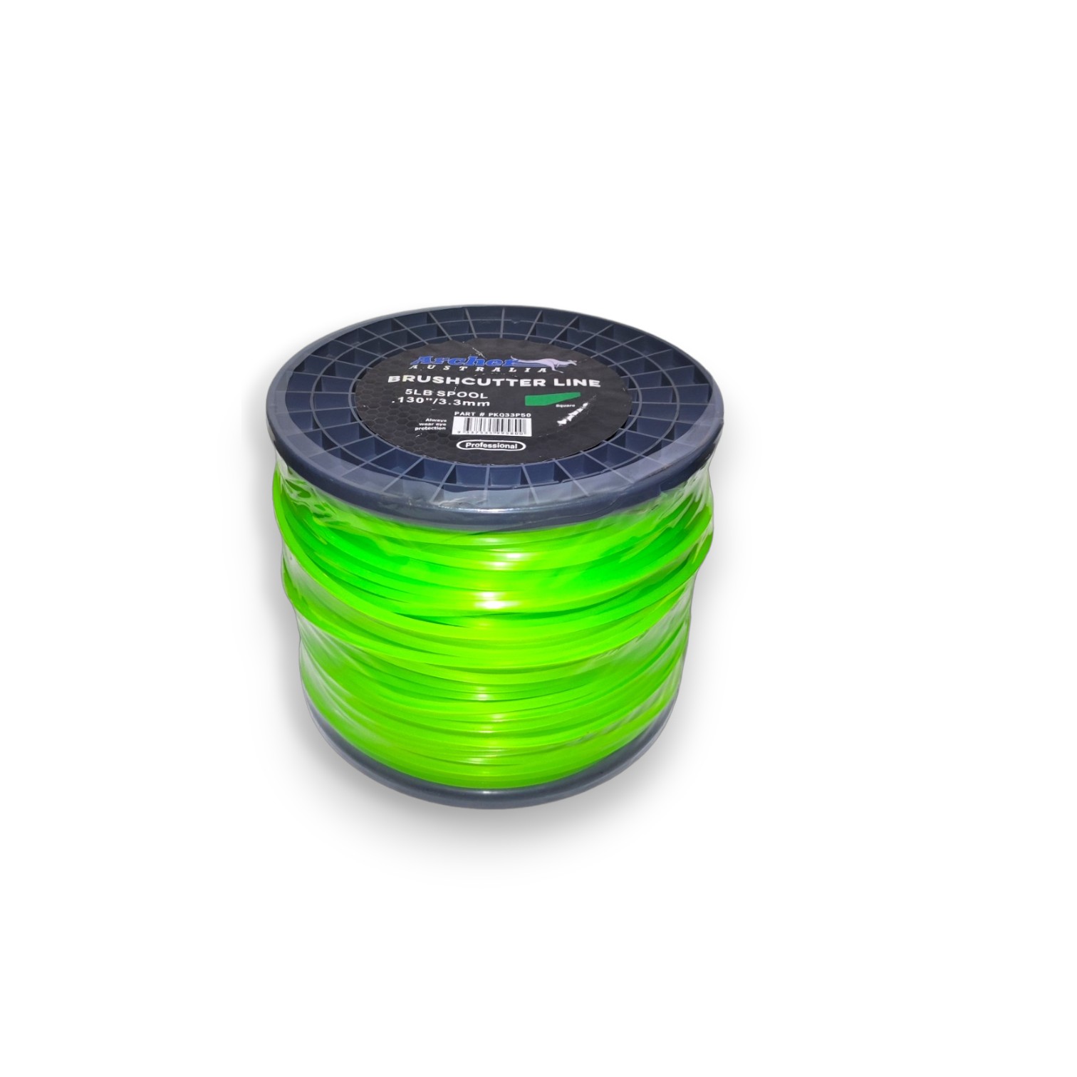 Nylon Para Desmalezadora Archer 3.3mm 5lb 212 Mts Cuadrado color Naranja y Verde